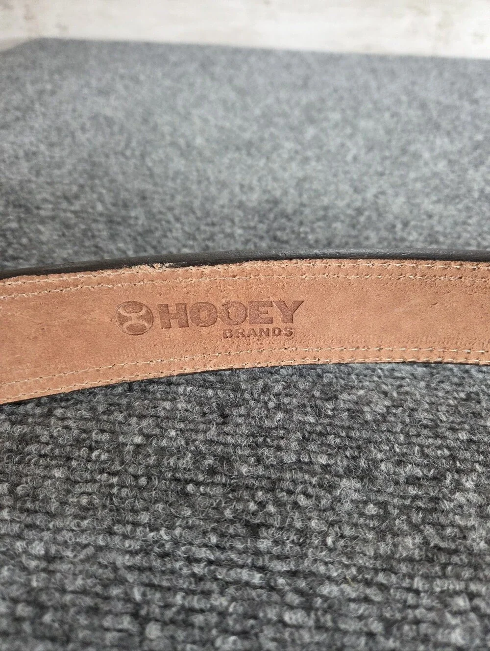 Hooey Brands Men’s Brown Basketweave Leather Belt Size 40 Western Cowboy